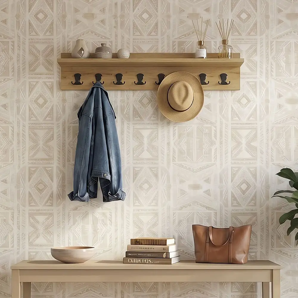 Κρεμάστρα τοίχου Vettini Megapap χρώμα sapphire oak 100x12x20εκ. | GP026-0161,2