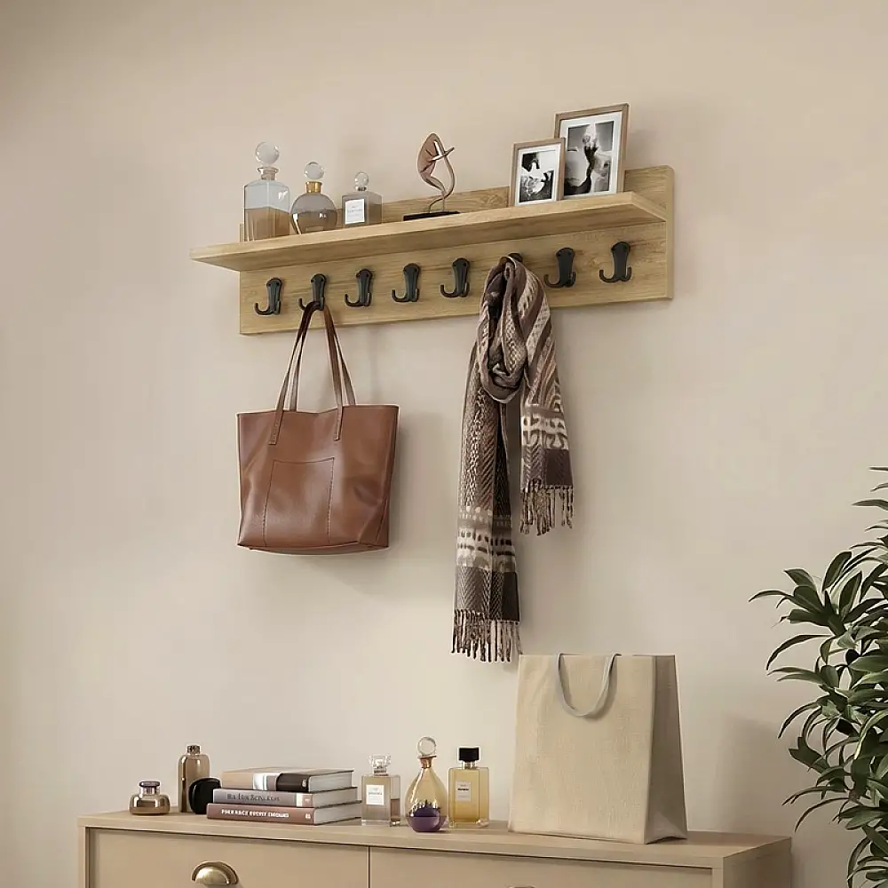 Κρεμάστρα τοίχου Vettini Megapap χρώμα sapphire oak 100x12x20εκ. | GP026-0161,2