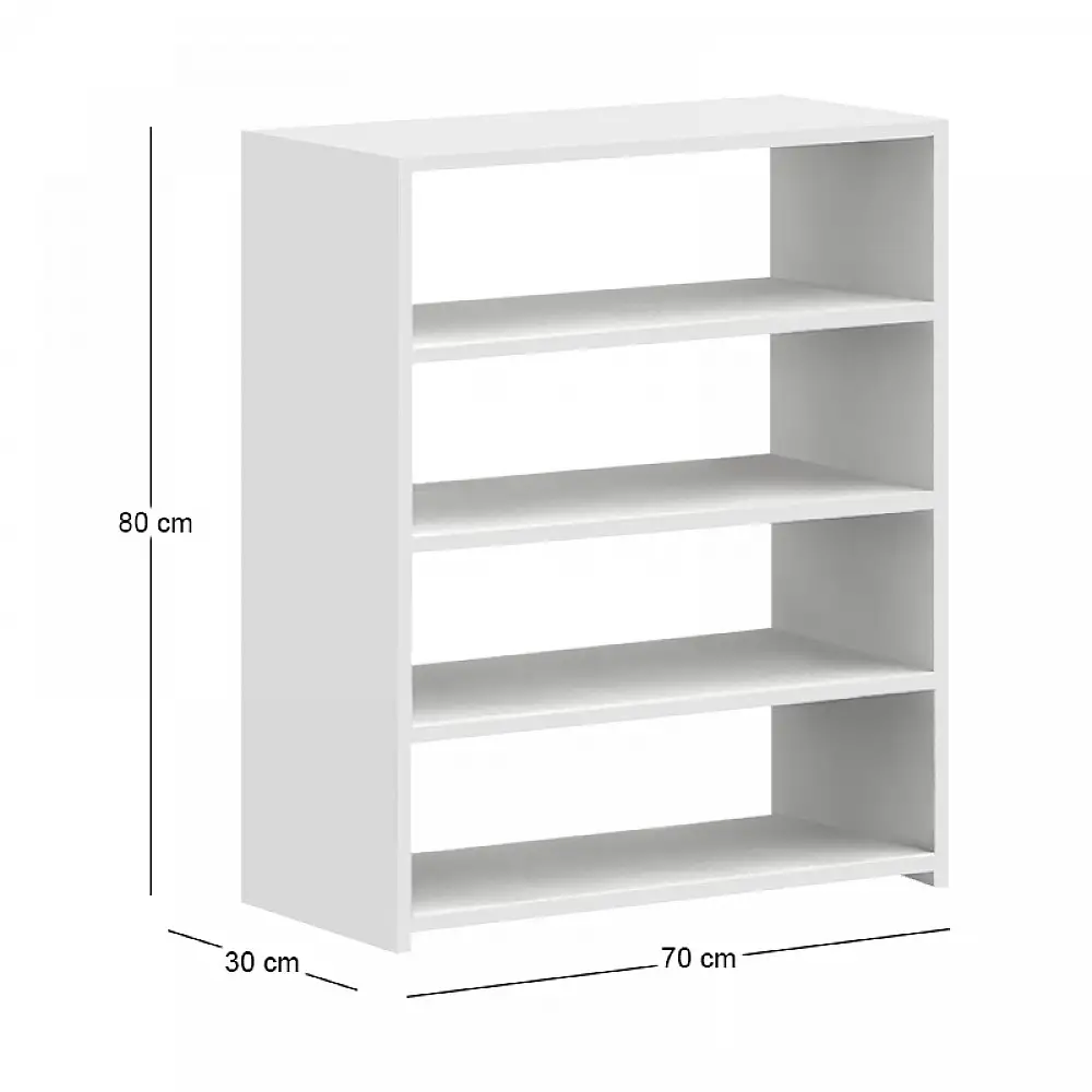 Παπουτσοθήκη Goya Megapap χρώμα λευκό 70x30x80εκ. | GP026-0162,1