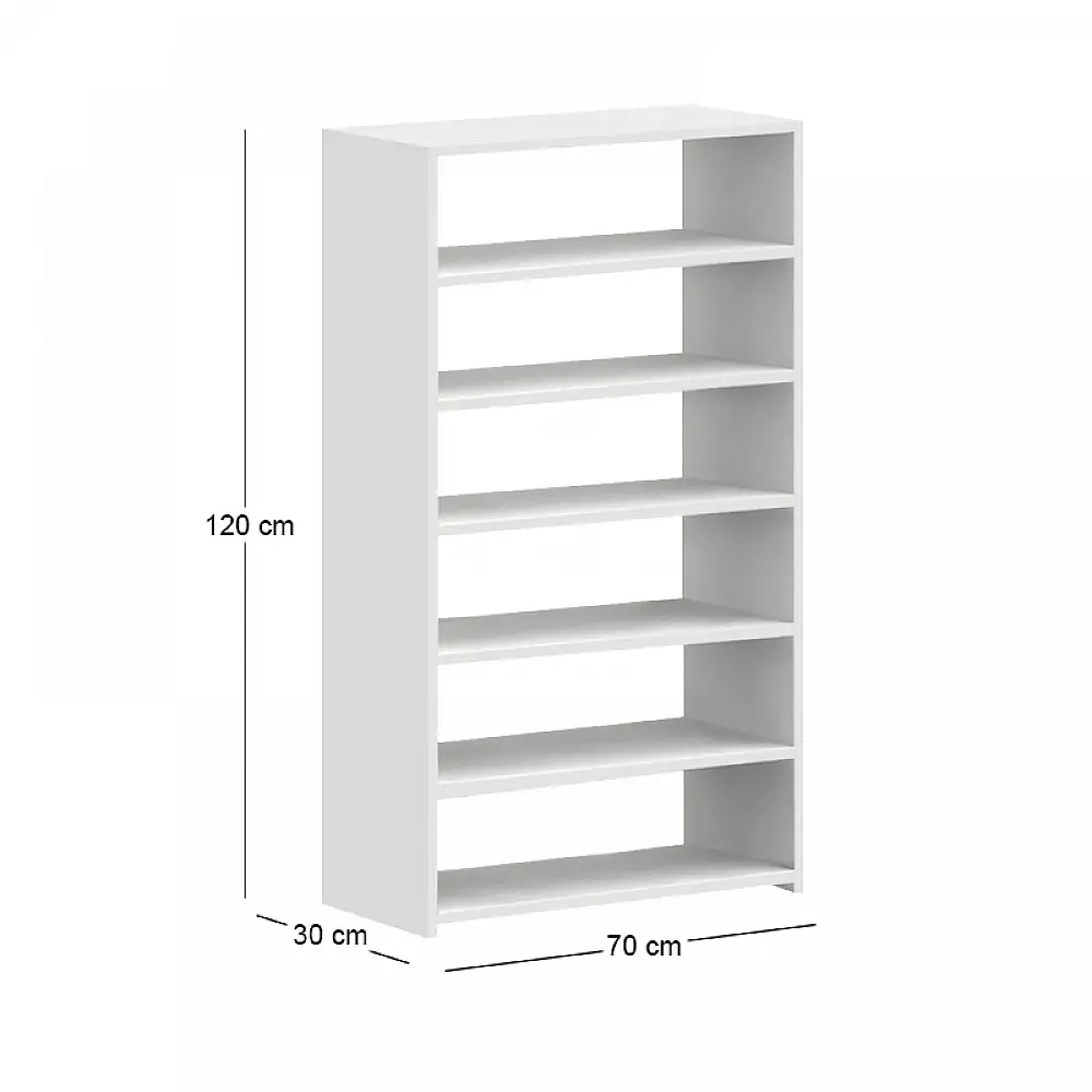 Παπουτσοθήκη Goya Megapap χρώμα λευκό 70x30x120εκ. | GP026-0163,1