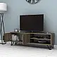 Έπιπλο τηλεόρασης Foot Megapap χρώμα καρυδί 160x35x49εκ. | GP028-0033,4