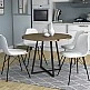 Τραπέζι Rubes Megapap χρώμα καρυδί - ανθρακί 100x100x78εκ. Τραπέζι Rubes Megapap χρώμα καρυδί - ανθρακί 100x100x78εκ.