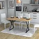 Τραπέζι Bette Megapap χρώμα φυσικό οξιάς - ανθρακί 140x80x76εκ. Τραπέζι Bette Megapap χρώμα φυσικό οξιάς - ανθρακί 140x80x76εκ.