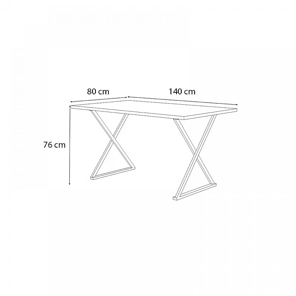 Τραπέζι Bette Megapap χρώμα φυσικό οξιάς - ανθρακί 140x80x76εκ. Τραπέζι Bette Megapap χρώμα φυσικό οξιάς - ανθρακί 140x80x76εκ.