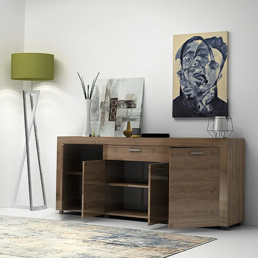 Μπουφές Joseph Megapap χρώμα καρυδί 177x40x76εκ.