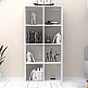 Βιβλιοθήκη Anser Megapap χρώμα λευκό 69,8x29x142εκ. Βιβλιοθήκη Anser Megapap χρώμα λευκό 69,8x29x142εκ.