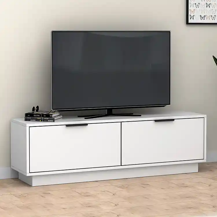 Έπιπλο τηλεόρασης Lisa Megapap χρώμα λευκό 140x35x43cm. | GP028-0103,1