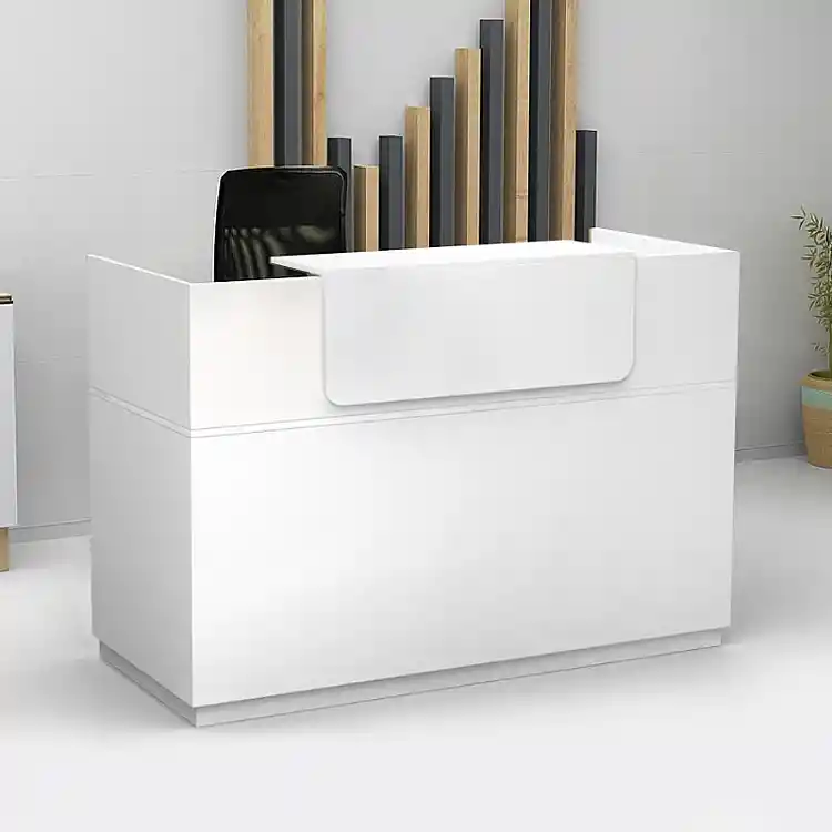 Γραφείο υποδοχής - reception Lemmon Megapap χρώμα λευκό 120x70x110εκ. | GP028-0114,3