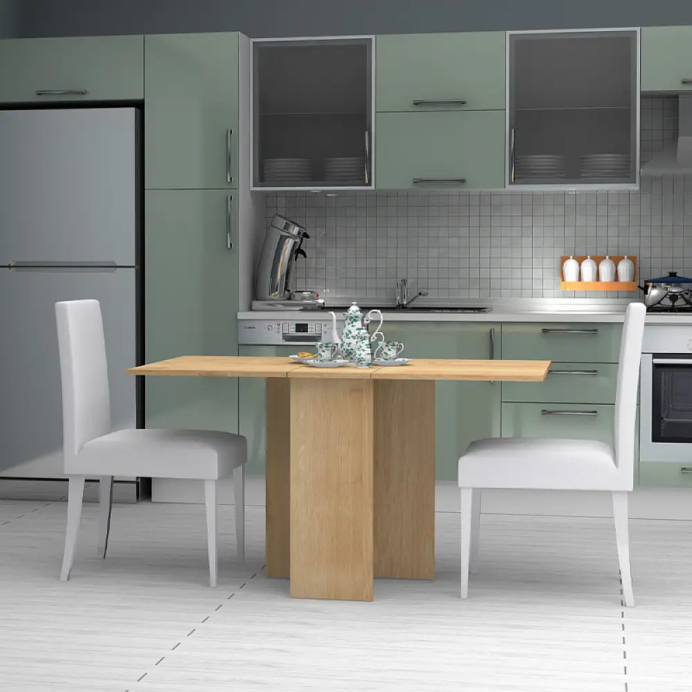 Τραπέζι Pepe Megapap επεκτεινόμενο χρώμα φυσικό οξιάς 28(56+56)x77x75εκ. | GP028-0115,3