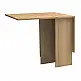 Τραπέζι Pepe Megapap επεκτεινόμενο χρώμα φυσικό οξιάς 28(56+56)x77x75εκ. | GP028-0115,3