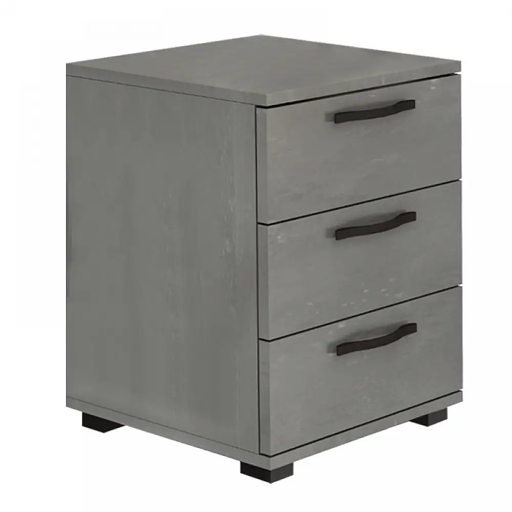 Κομοδίνο - Συρταριέρα γραφείου Roco Megapap χρώμα γκρι σκυροδέματος 40x39x57εκ. | GP028-0117,4