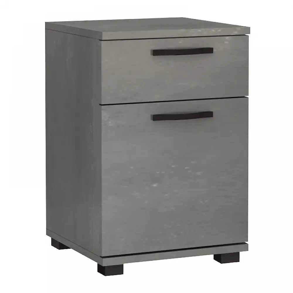 Κομοδίνο - Συρταριέρα γραφείου Veto Megapap χρώμα γκρι σκυροδέματος 40x39x57εκ. | GP028-0118,4