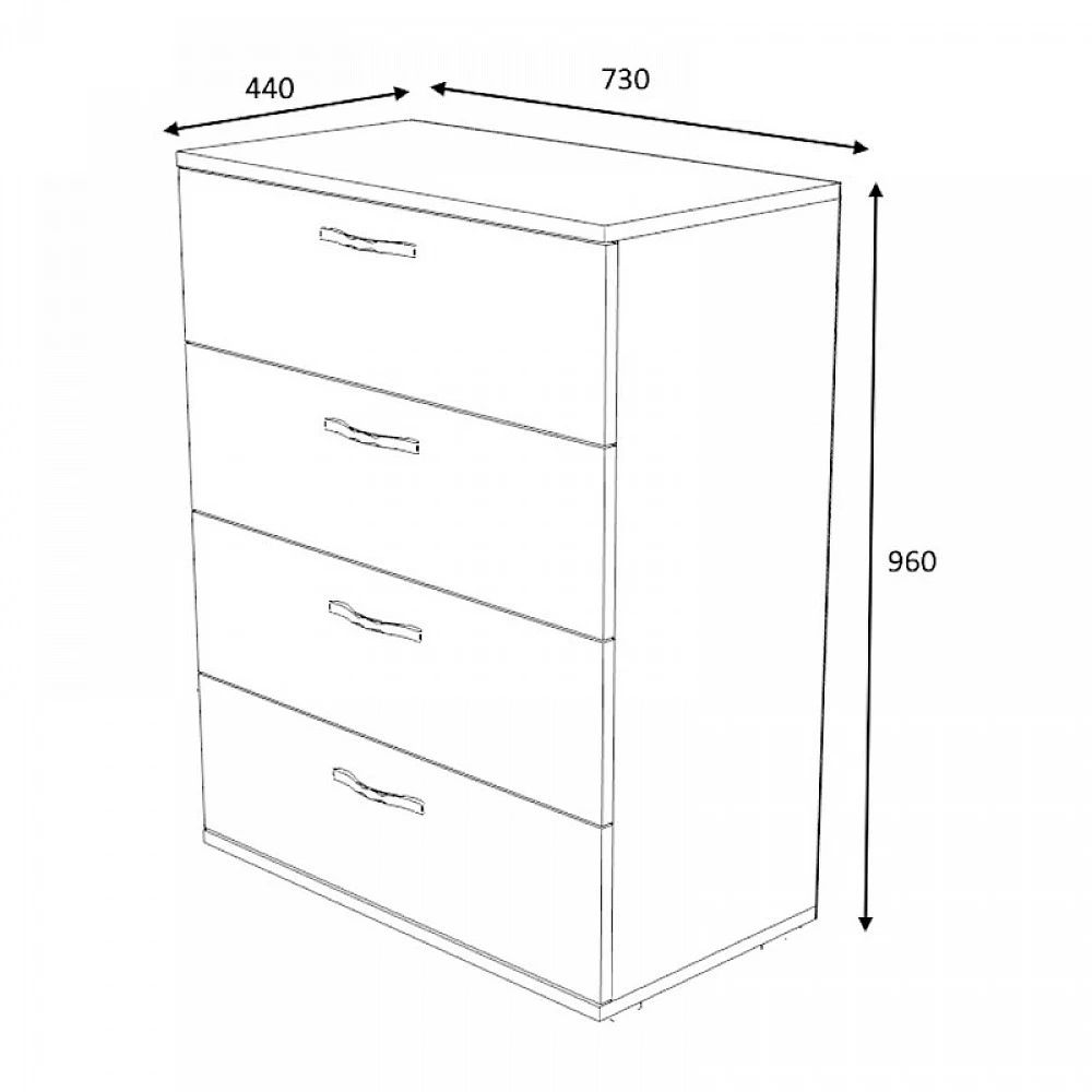 Συρταριέρα Velika Megapap χρώμα φυσικό οξιάς 73x44x96εκ. Συρταριέρα Velika Megapap χρώμα φυσικό οξιάς 73x44x96εκ.