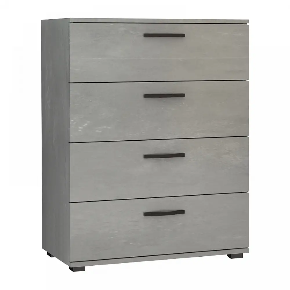 Συρταριέρα Velika Megapap χρώμα γκρι σκυροδέματος 73x44x96εκ. | GP028-0119,4