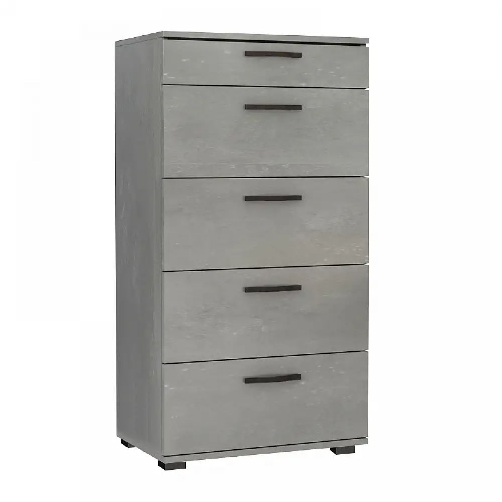 Συρταριέρα Helia Megapap χρώμα γκρι σκυροδέματος 60x44x108εκ. | GP028-0120,4