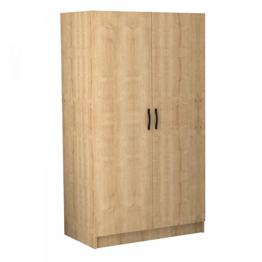 Ντουλάπα ρούχων Victoria Megapap δίφυλλη χρώμα φυσικό οξιάς 100x60x181εκ. | GP028-0122,2