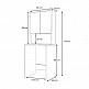 Έπιπλο πλυντηρίου Cozen Megapap χρώμα λευκό 65x60x178εκ. Έπιπλο πλυντηρίου Cozen Megapap χρώμα λευκό 65x60x178εκ.