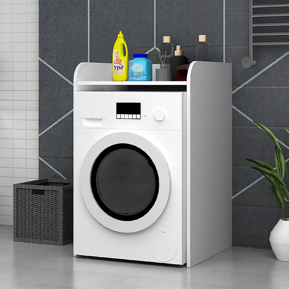 Έπιπλο πλυντηρίου Toren Megapap χρώμα λευκό 65x60x100εκ. Έπιπλο πλυντηρίου Toren Megapap χρώμα λευκό 65x60x100εκ.