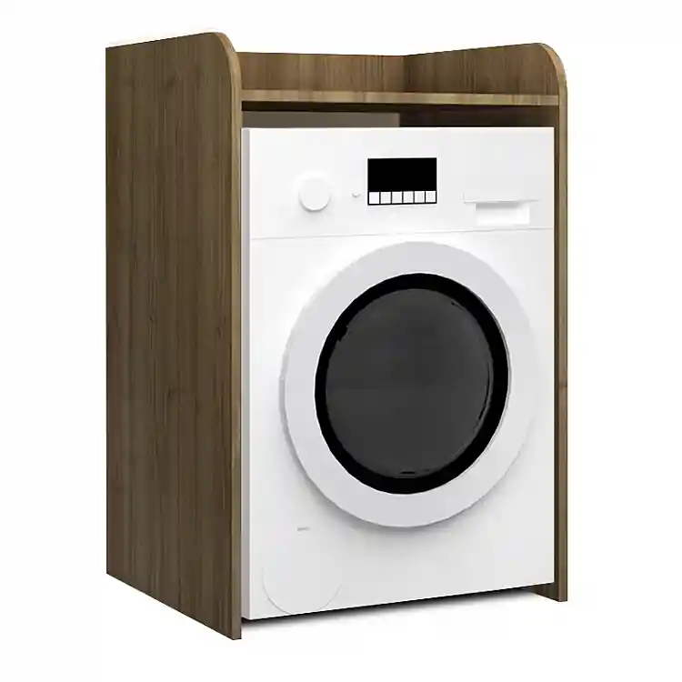 Έπιπλο πλυντηρίου Toren Megapap χρώμα καρυδί 65x60x100εκ. | GP028-0130,2