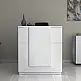 Γραφείο υποδοχής - reception Gemini Megapap χρώμα λευκό 100x70x110εκ. - GP028-0133,2