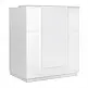 Γραφείο υποδοχής - reception Gemini Megapap χρώμα λευκό 100x70x110εκ. - GP028-0133,2