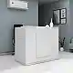 Γραφείο υποδοχής - reception Gemini Megapap χρώμα λευκό 150x70x110εκ. | GP028-0135,2