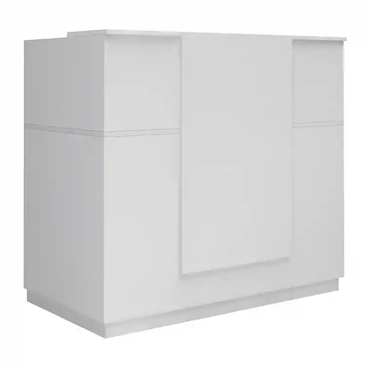 Γραφείο υποδοχής - reception Gemini Megapap χρώμα λευκό 150x70x110εκ. | GP028-0135,2