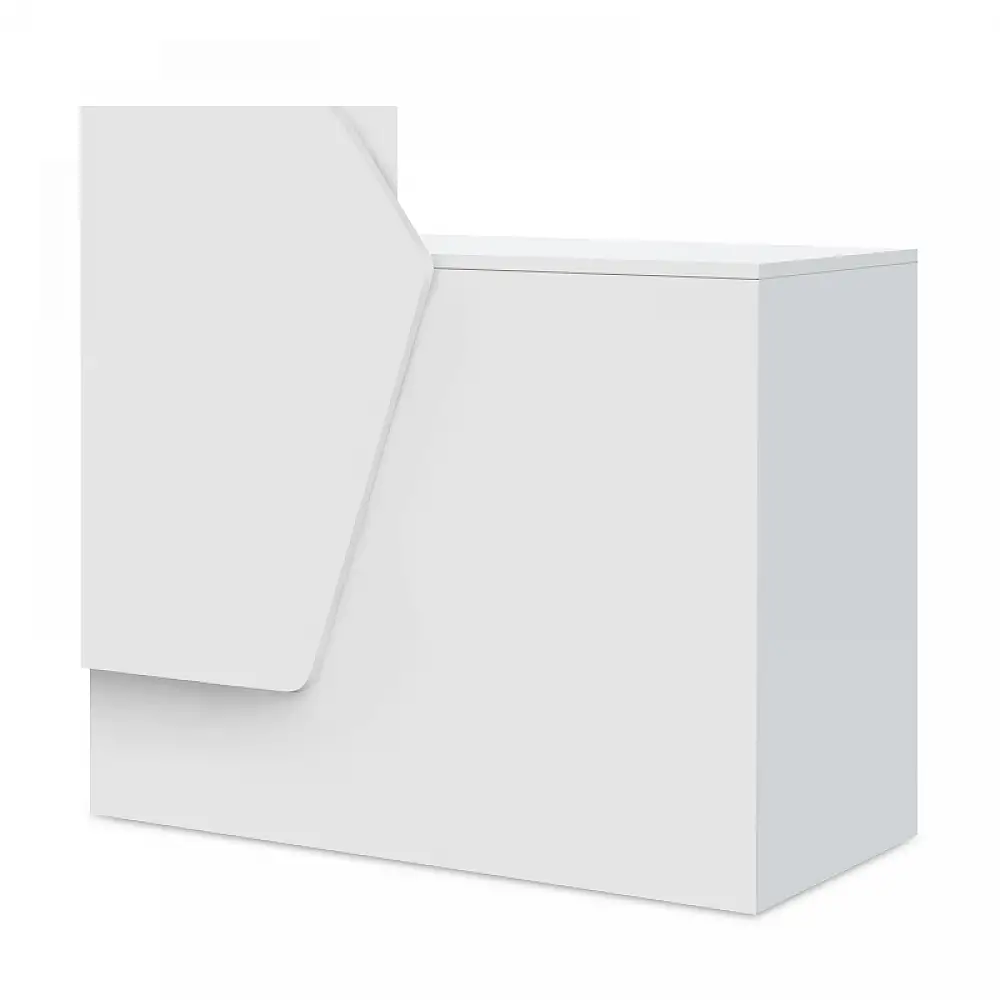 Γραφείο υποδοχής - reception Merlin Megapap χρώμα λευκό 110x50x101,8εκ. | GP028-0140,3
