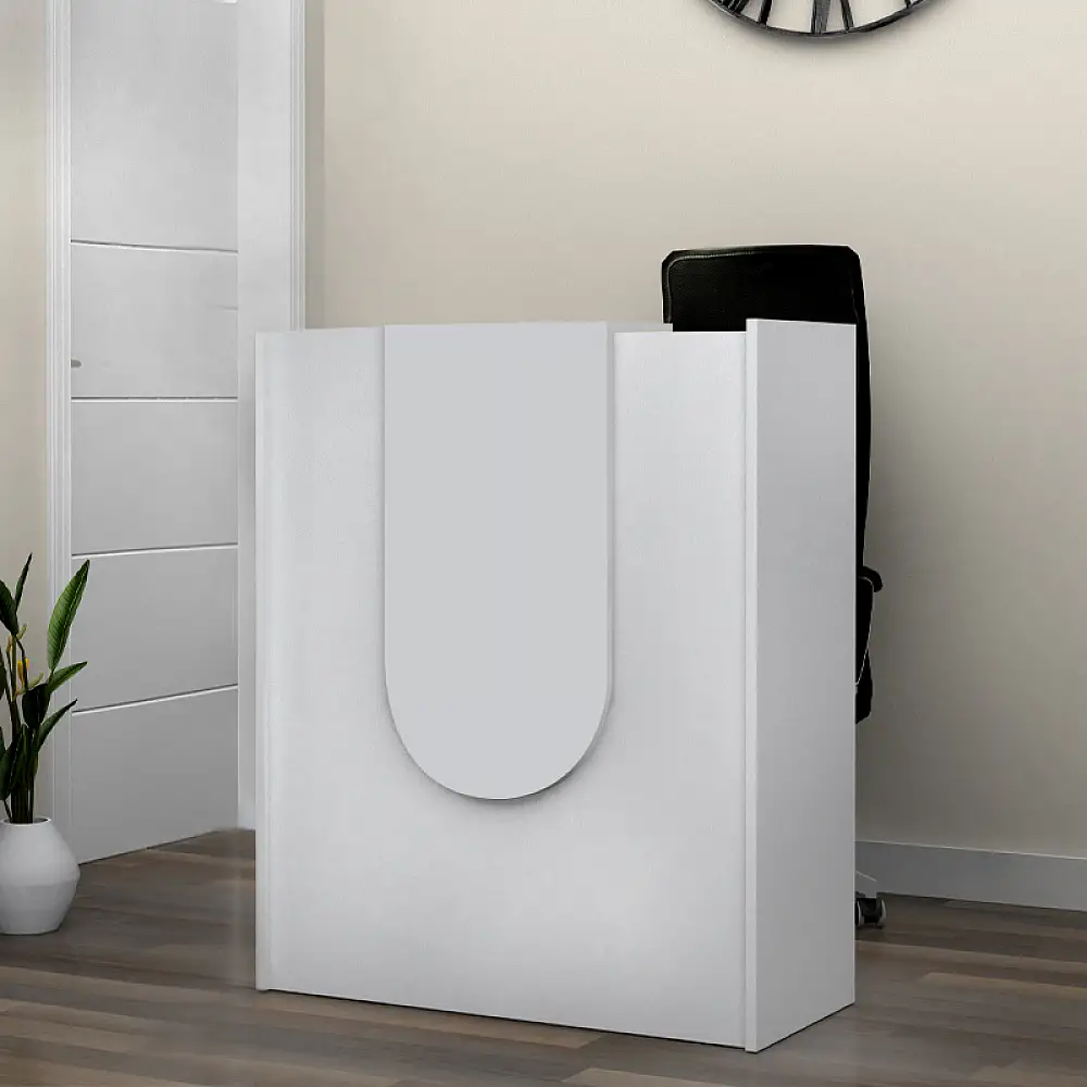 Γραφείο υποδοχής - reception Mezzo Megapap χρώμα λευκό 90x40x110εκ. | GP028-0144,3