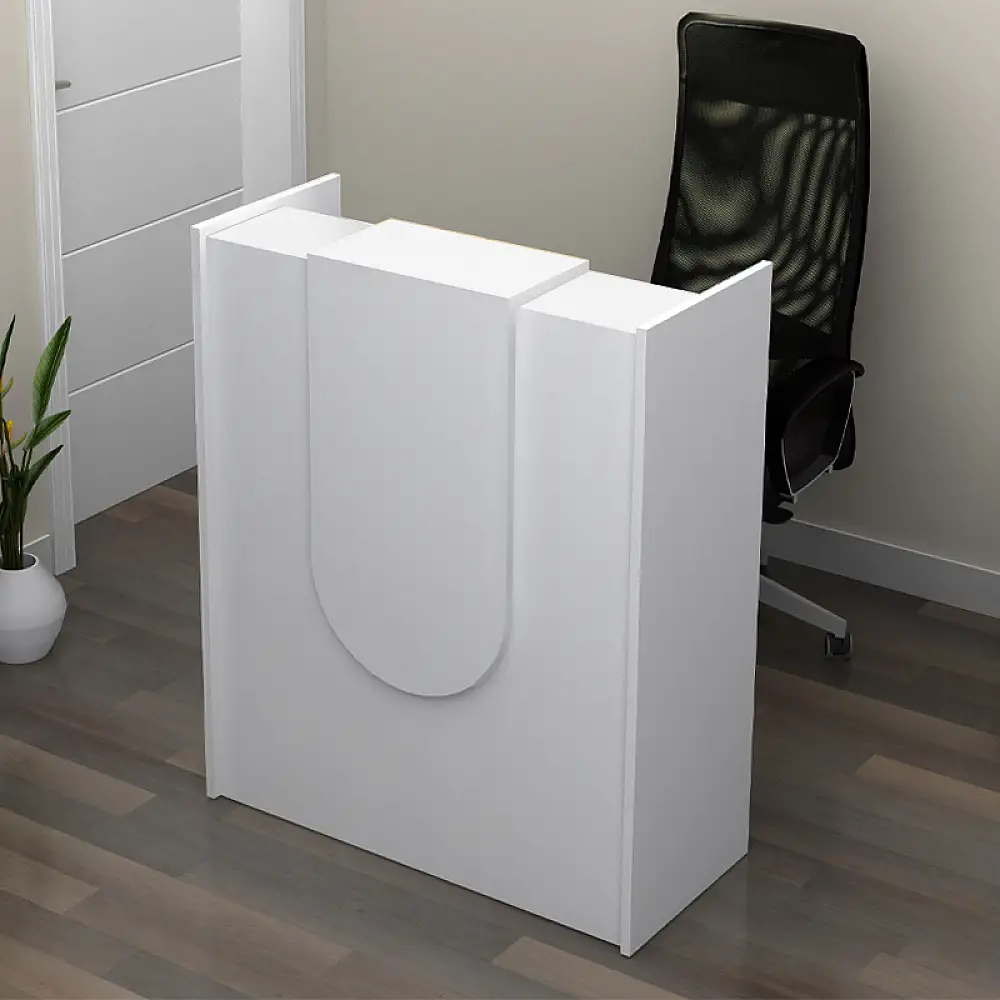 Γραφείο υποδοχής - reception Mezzo Megapap χρώμα λευκό 90x40x110εκ. | GP028-0144,3