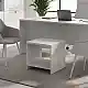 Τραπεζάκι γραφείου επαγγελματικό Venturo Megapap χρώμα λευκό 60x60x45εκ. | GP028-0148,3