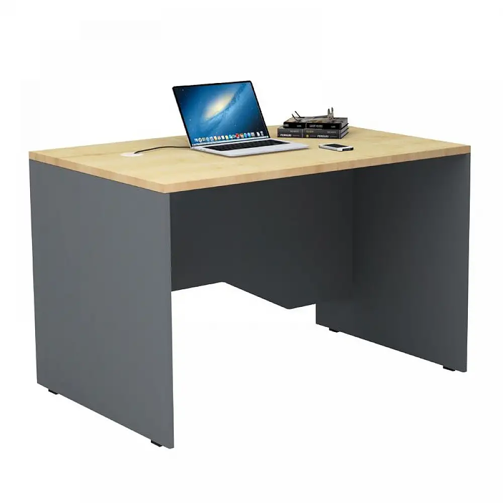 Γραφείο επαγγελματικό Venturo Megapap χρώμα ανθρακί - φυσικό οξιάς 120x80x75εκ. | GP028-0150,1