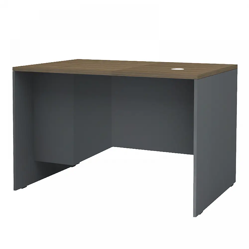 Γραφείο επαγγελματικό Venturo Megapap χρώμα ανθρακί - καρυδί 120x80x75εκ. | GP028-0150,2