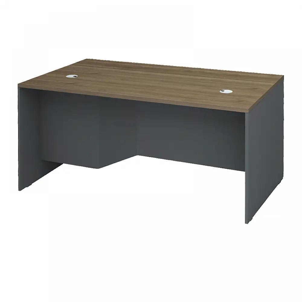 Γραφείο επαγγελματικό Venturo Megapap χρώμα ανθρακί - καρυδί 150x80x75εκ. | GP028-0151,2