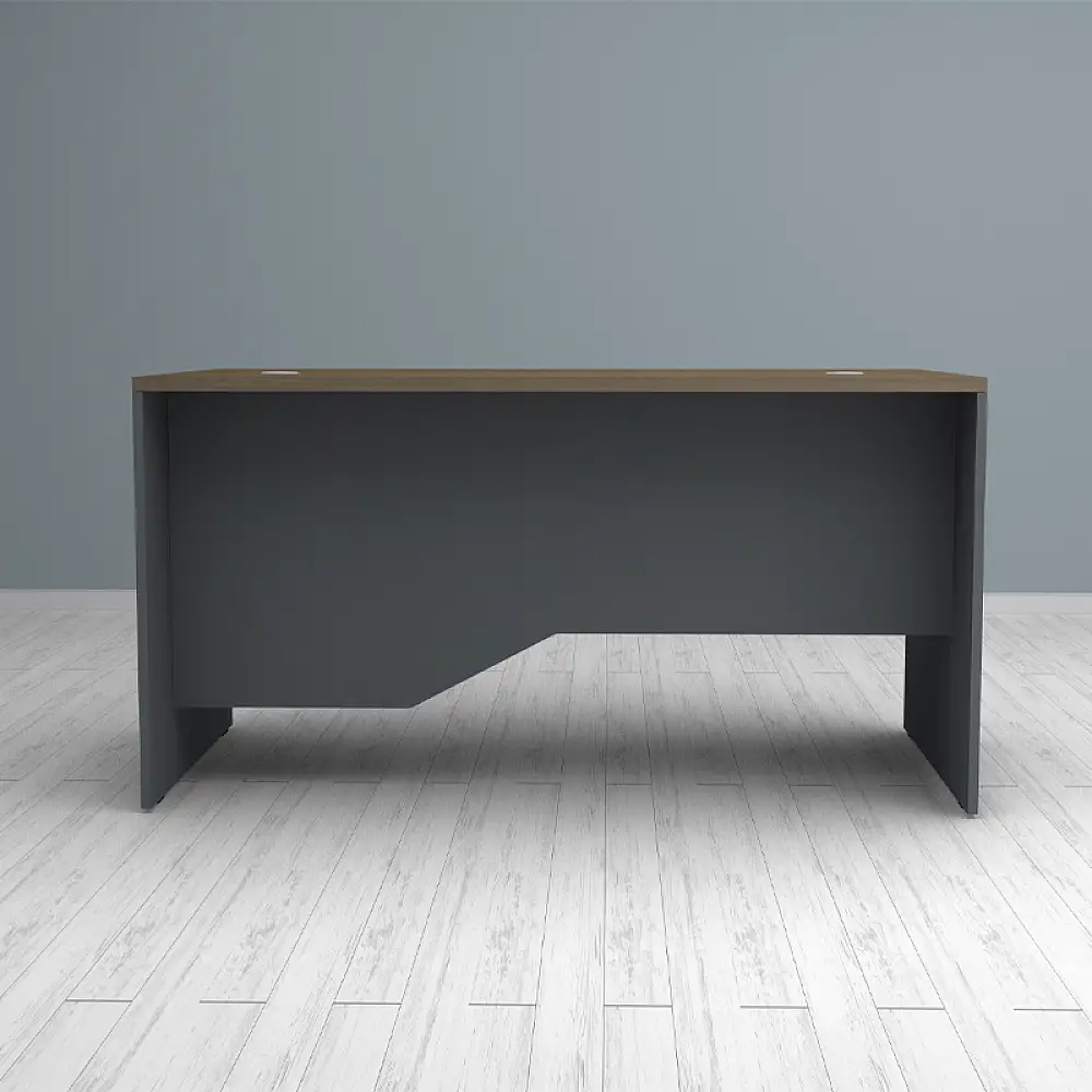 Γραφείο επαγγελματικό Venturo Megapap χρώμα ανθρακί - καρυδί 150x80x75εκ. | GP028-0151,2