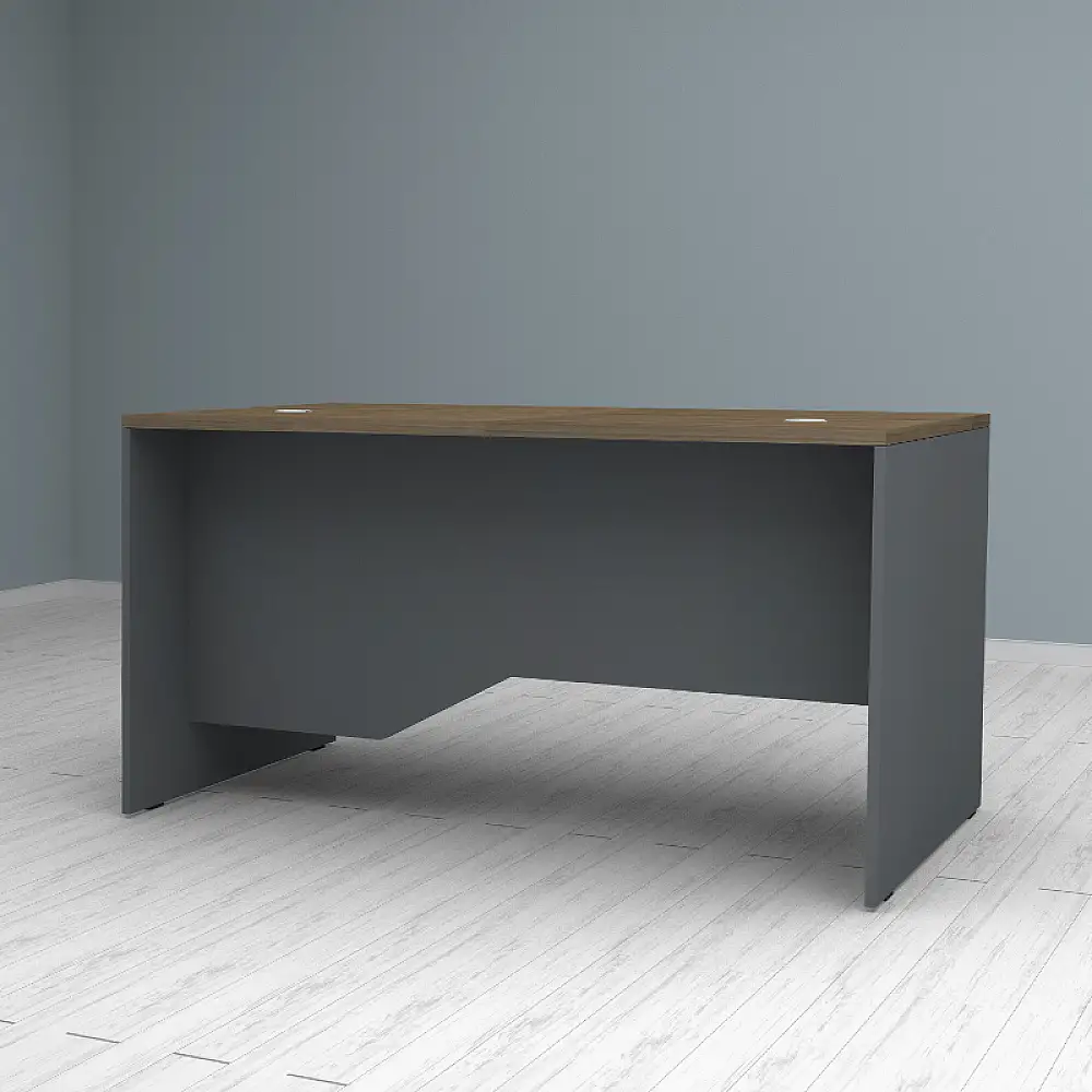 Γραφείο επαγγελματικό Venturo Megapap χρώμα ανθρακί - καρυδί 150x80x75εκ. | GP028-0151,2