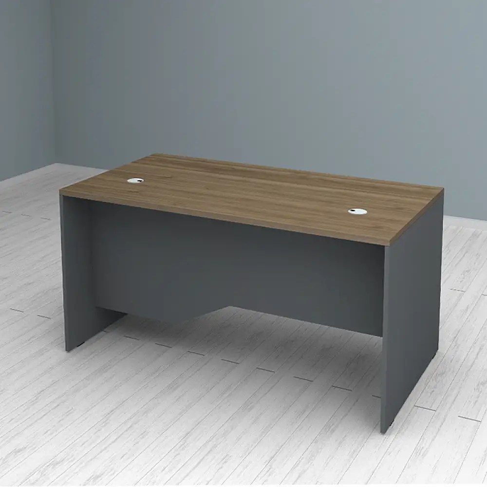 Γραφείο επαγγελματικό Venturo Megapap χρώμα ανθρακί - καρυδί 150x80x75εκ. | GP028-0151,2