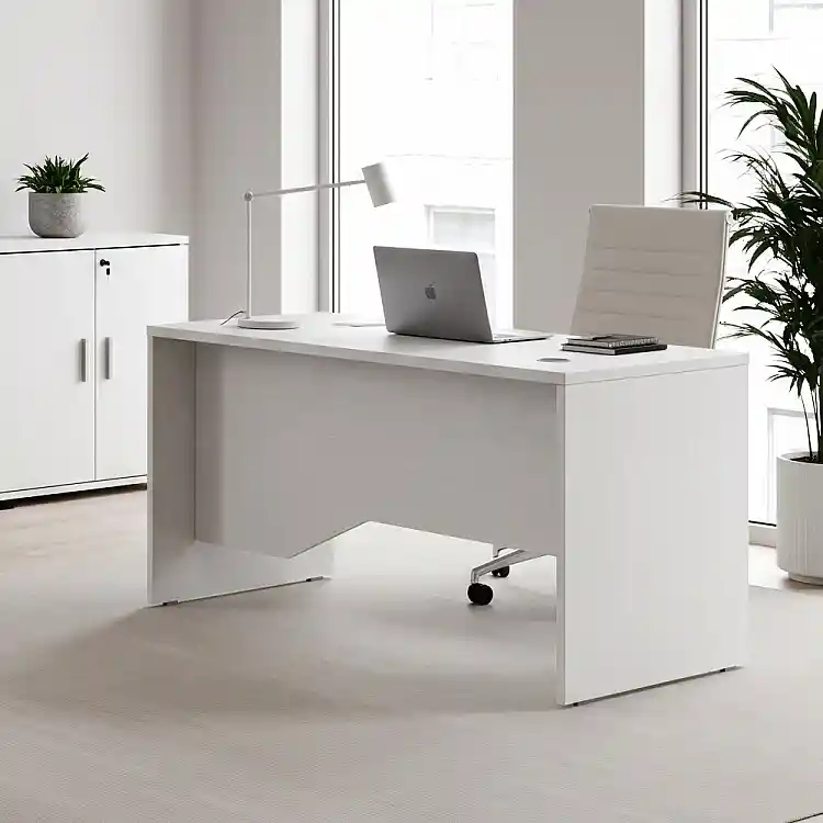 Γραφείο επαγγελματικό Venturo Megapap χρώμα λευκό 150x80x75εκ. | GP028-0151,3