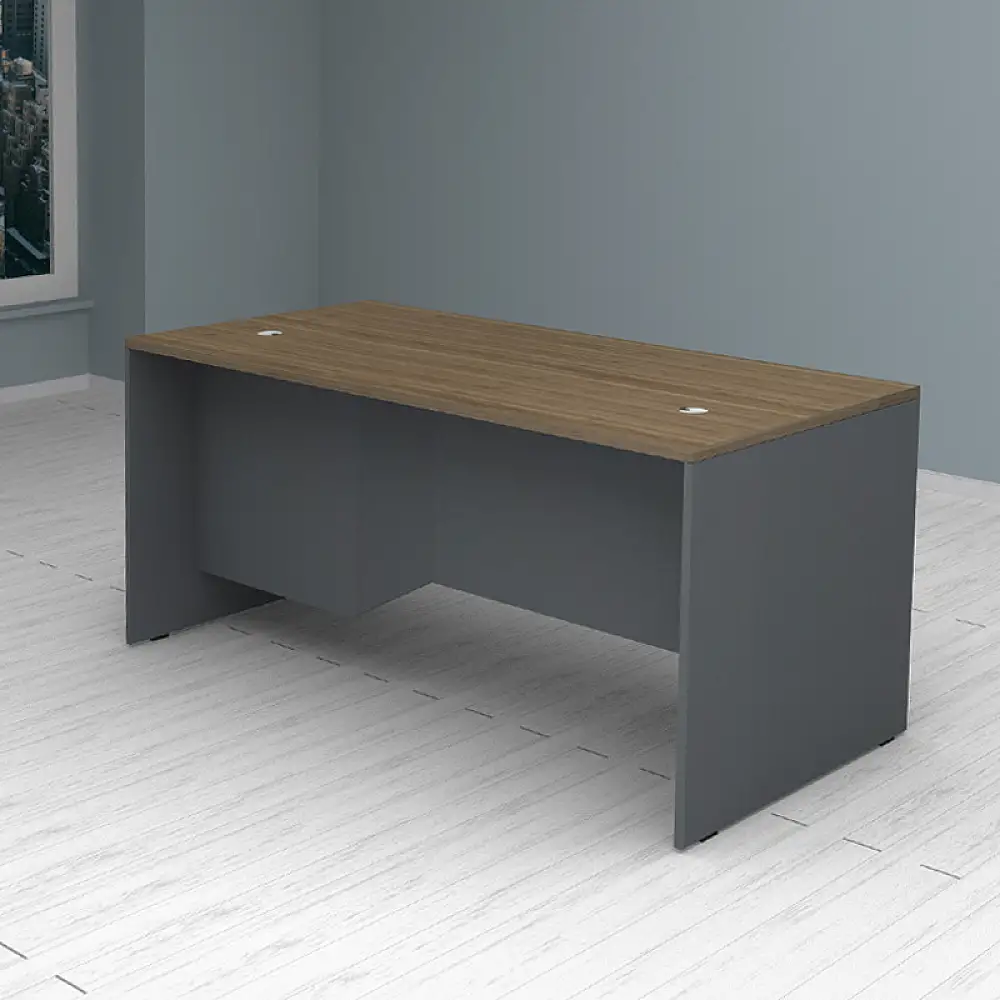 Γραφείο επαγγελματικό Venturo Megapap χρώμα ανθρακί - καρυδί 180x80x75εκ. | GP028-0152,2