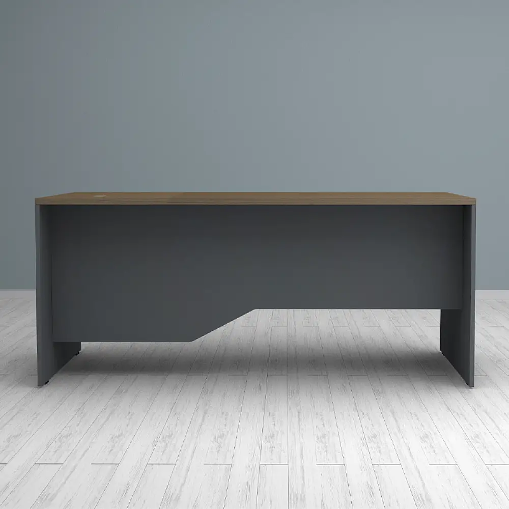 Γραφείο επαγγελματικό Venturo Megapap χρώμα ανθρακί - καρυδί 180x80x75εκ. | GP028-0152,2