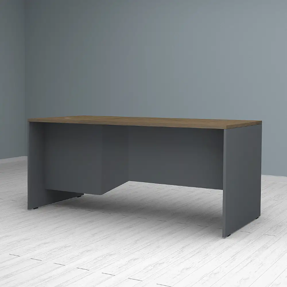 Γραφείο επαγγελματικό Venturo Megapap χρώμα ανθρακί - καρυδί 180x80x75εκ. | GP028-0152,2