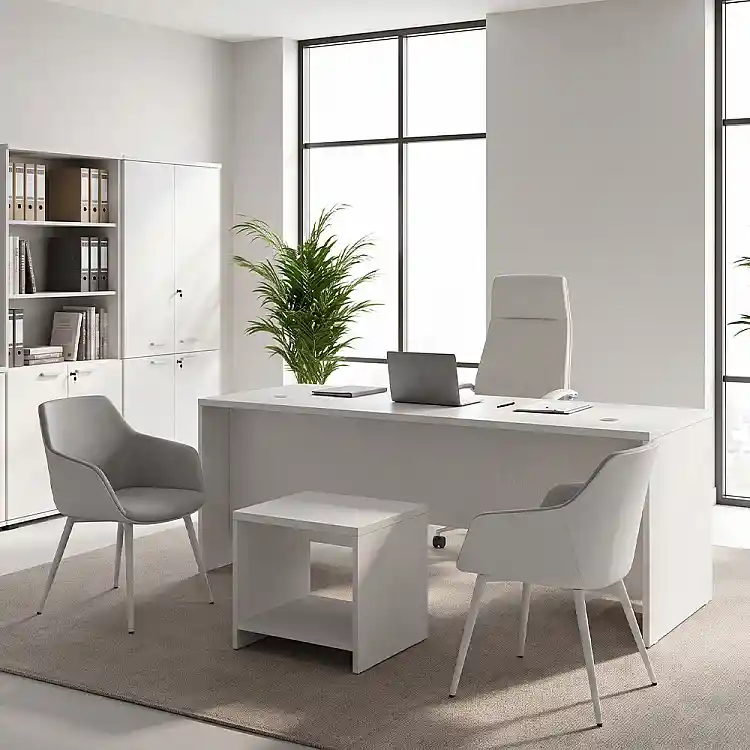 Γραφείο επαγγελματικό Venturo Megapap χρώμα λευκό 180x80x75εκ. | GP028-0152,3
