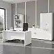 Γραφείο επαγγελματικό Venturo Megapap χρώμα λευκό 180x80x75εκ. | GP028-0152,3