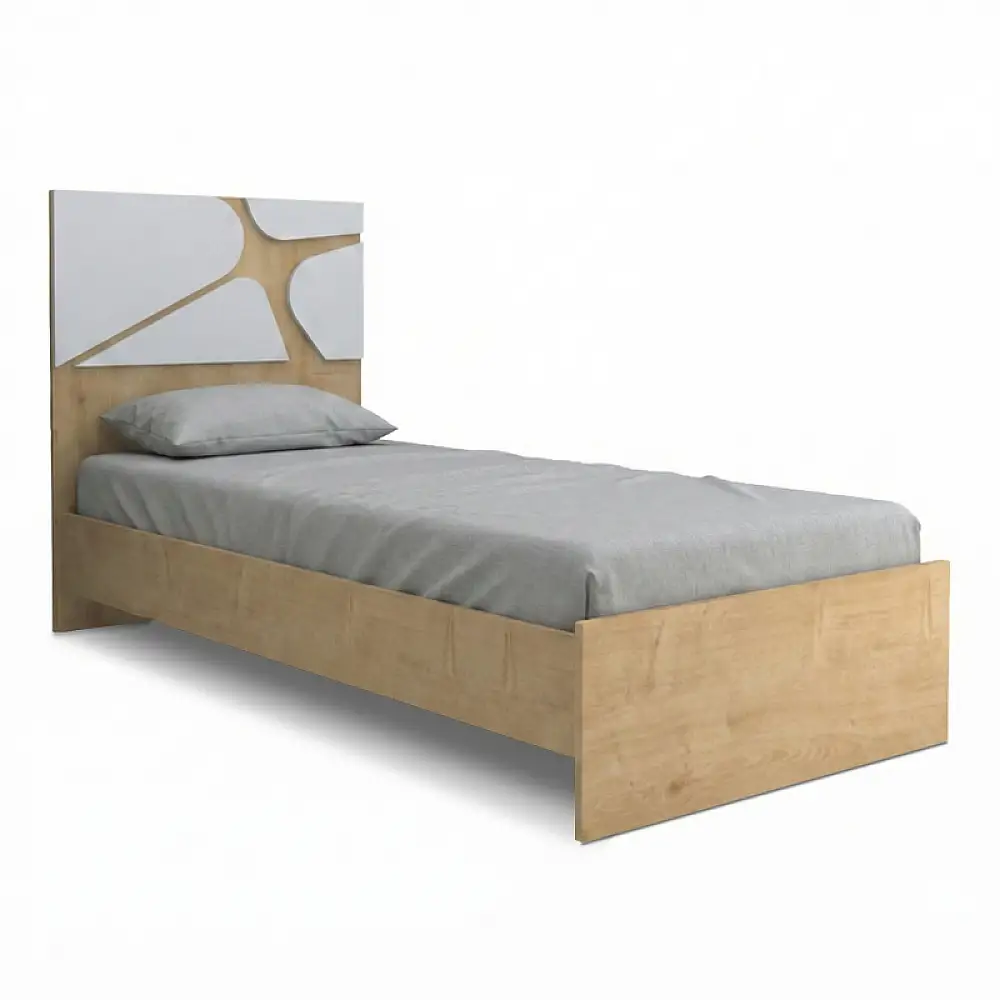 Κρεβάτι Bergamo Megapap χρώμα φυσικό οξιάς 100x200εκ. | GP028-0153,1