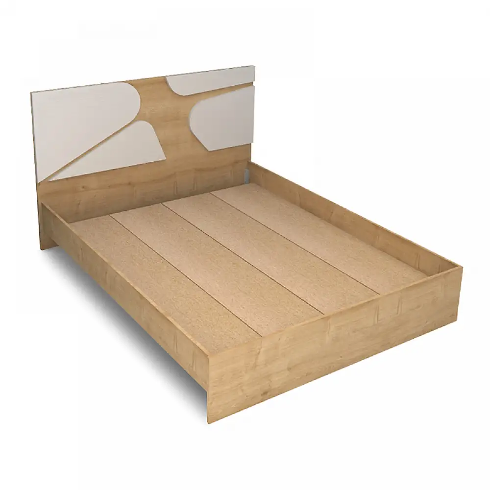 Κρεβάτι Bergamo Megapap χρώμα φυσικό οξιάς 160x200εκ. | GP028-0155,1