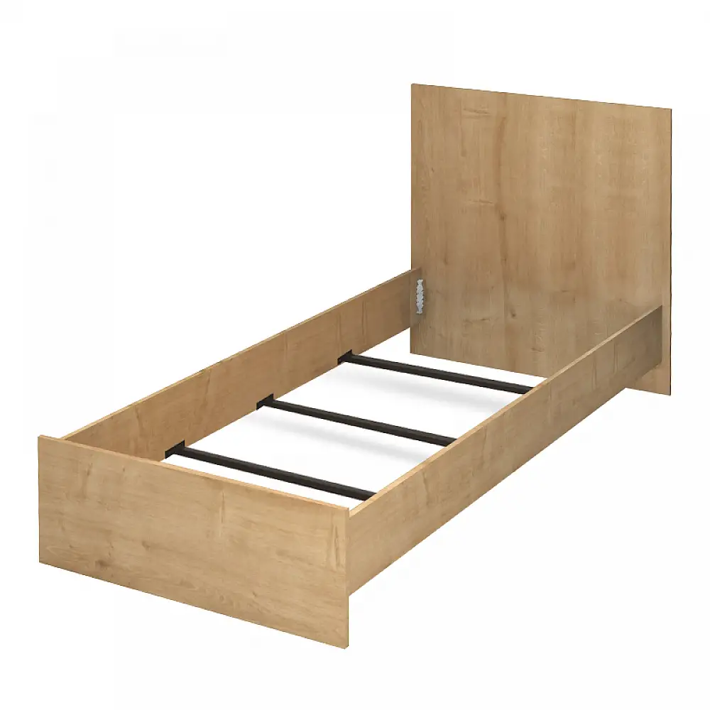 Κρεβάτι Troy Megapap χρώμα φυσικό οξιάς 100x200εκ. | GP028-0157,1