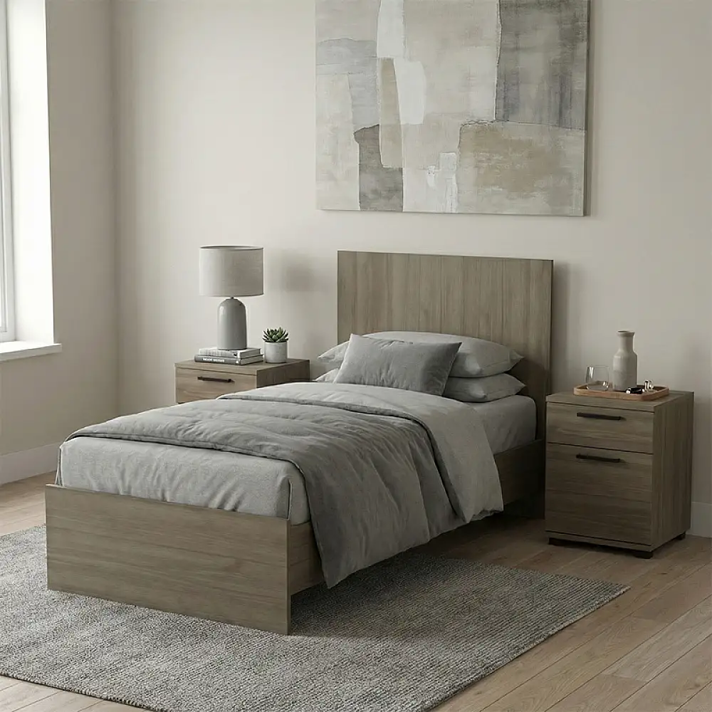 Κρεβάτι Troy Megapap χρώμα καρυδί 100x200εκ. | GP028-0157,2