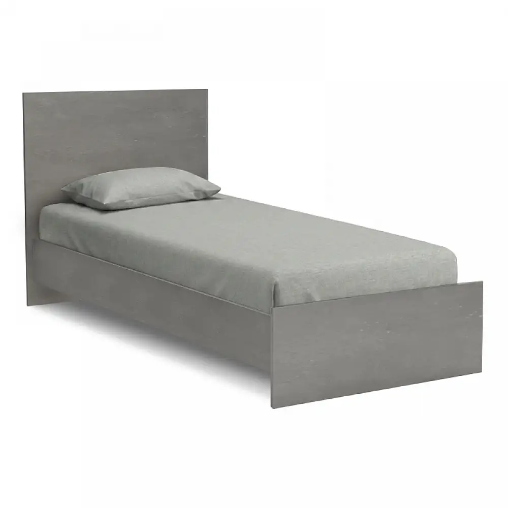 Κρεβάτι Troy Megapap χρώμα γκρι σκυροδέματος 100x200εκ. | GP028-0157,3