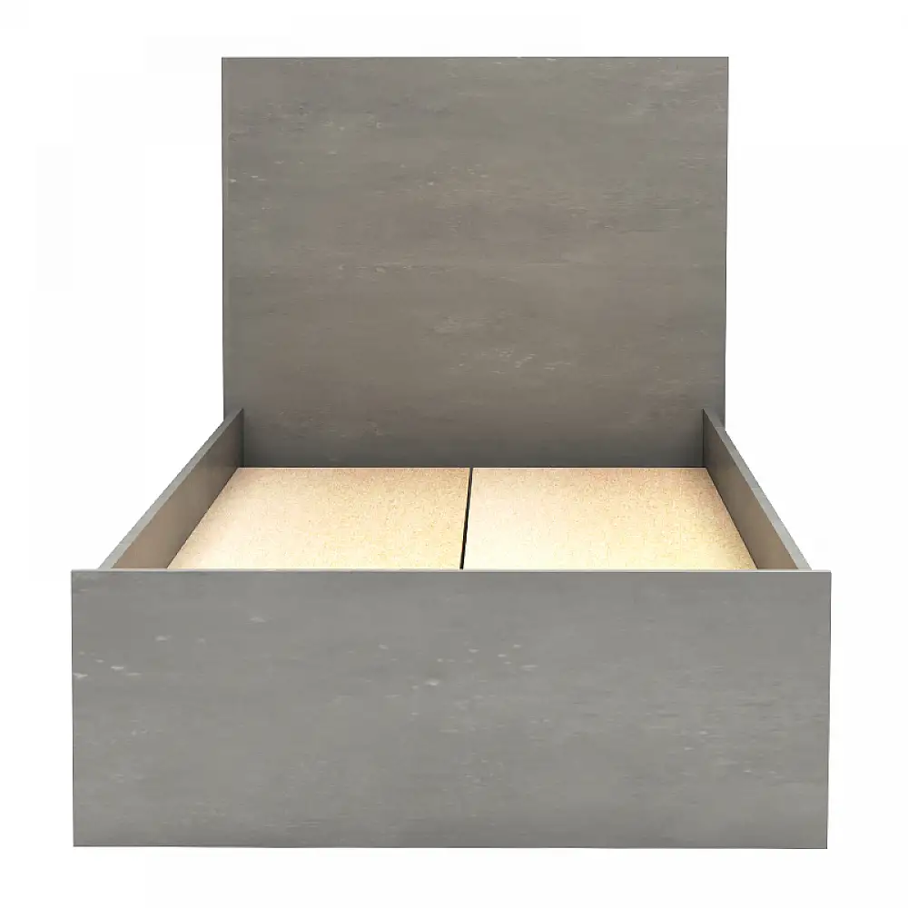 Κρεβάτι Troy Megapap χρώμα γκρι σκυροδέματος 100x200εκ. | GP028-0157,3