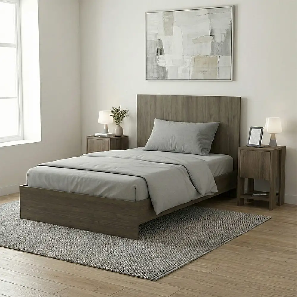 Κρεβάτι Troy Megapap χρώμα καρυδί 120x200εκ. | GP028-0158,2